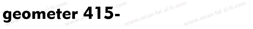 geometer 415字体转换